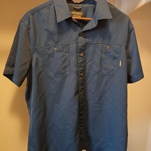 Men's Classic Blue Button-Down Shirt